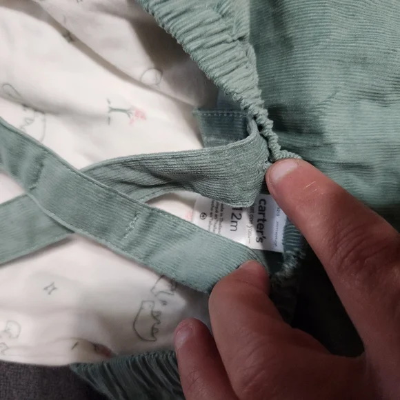 Carter's Green and White Kids Matching Set - Picture 5 of 8